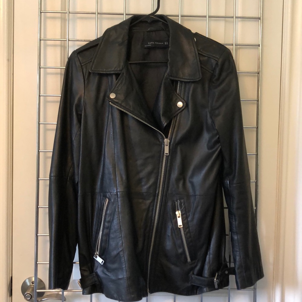 Zara leather jacket